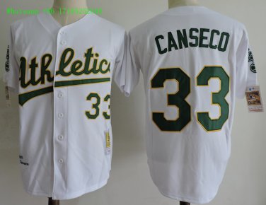 33 Jose Canseco Men Stitched Jersey Size S to 3 XL white