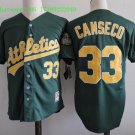33 Jose Canseco Men Stitched Jersey Size S to 3 XL green