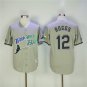 2 Wade Boggs Men Stitched Jersey Size S to 3 XL grey