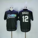 2 Wade Boggs Men Stitched Jersey Size S to 3 XL black
