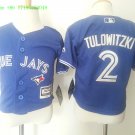  2 Troy Tulowitzki Men Stitched Jersey Size S to 3 XL blue