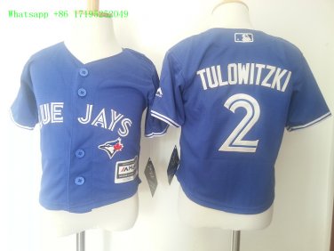 &Acirc;&nbsp;2 Troy Tulowitzki&Acirc;&nbsp;Men Stitched Jersey Size S to 3 XL blue