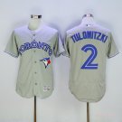  2 Troy Tulowitzki Men Stitched Jersey Size S to 3 XL grey
