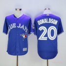 20 Josh Donaldson Men Stitched Jersey Size S to 3 XL blue