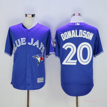 20 Josh Donaldson Men Stitched Jersey Size S to 3 XL blue