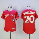 20 Josh Donaldson Men Stitched Jersey Size S to 3 XL red