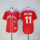 11 Kevin Pilar Men Stitched Jersey Size S to 3 XL red