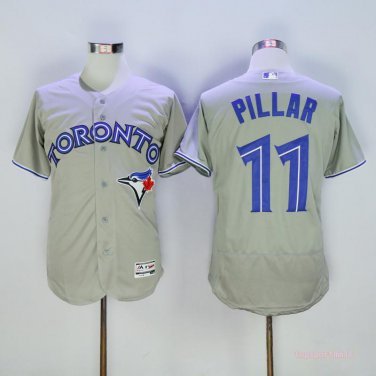 11 Kevin Pilar Men Stitched Jersey Size S to 3 XL grey