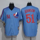 51 Randy Johnson Men Stitched Jersey Size S to 3 XL blue