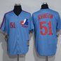 51 Randy Johnson Men Stitched Jersey Size S to 3 XL blue