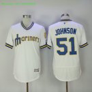 51 Randy Johnson Men Stitched Jersey Size S to 3 XL white 2