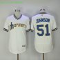 51 Randy Johnson Men Stitched Jersey Size S to 3 XL white 2