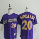 20 Luis Gonzalez Men Stitched Jersey Size S to 3 XL purple
