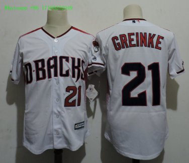 21 Zack Greinke Men Stitched Jersey Size S to 3 XL white