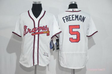5 Freddie Freeman Men Stitched Jersey Size S to 3 XL white