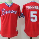 5 Freddie Freeman Men Stitched Jersey Size S to 3 XL red