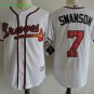 7 Dansby Swanson Men Stitched Jersey Size S to 3 XL white
