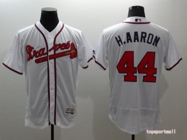 44 Hank Aaron Men Stitched Jersey Size S to 3 XL white