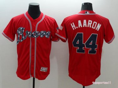 44 Hank Aaron Men Stitched Jersey Size S to 3 XL red