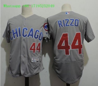 44 Anthony Rizzo Men Stitched Jersey Size S to 3 XL grey