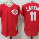 11 Barry Larkin Men Stitched Jersey Size S to 3 XL red