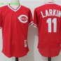 11 Barry Larkin Men Stitched Jersey Size S to 3 XL red