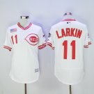 11 Barry Larkin Men Stitched Jersey Size S to 3 XL white