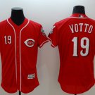 19 Joey Votto Men Stitched Jersey Size S to 3 XL red