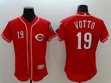 19 Joey Votto Men Stitched Jersey Size S to 3 XL red