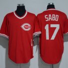 17 Chris Sabo Men Stitched Jersey Size S to 3 XL red