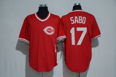 17 Chris Sabo Men Stitched Jersey Size S to 3 XL red