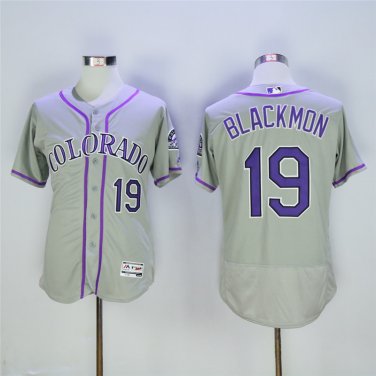 19 Charlie Blackmon Men Stitched Jersey Size S to 3 XL grey