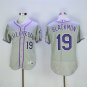 19 Charlie Blackmon Men Stitched Jersey Size S to 3 XL grey