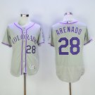 28 Nolan Arenado Men Stitched Jersey Size S to 3 XL grey