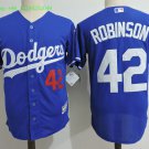  42 Jackie Robinson Stitched Jersey Size S to 3 XL blue