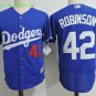  42 Jackie Robinson Stitched Jersey Size S to 3 XL blue