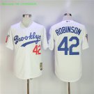  42 Jackie Robinson Stitched Jersey Size S to 3 XL white