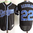 22 Clayton Kershaw Stitched Jersey Size S to 3 XL black