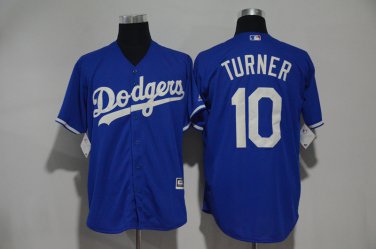 10 Justin Turner  Stitched Jersey Size S to 3 XL blue
