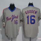 16 Dwight Gooden Stitched Jersey Size S to 3 XL grey