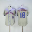 18 Darryl Strawberry  Stitched Jersey Size S to 3 XL grey