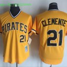 21 Roberto Clemente  Stitched Jersey Size S to 3 XL yellow