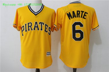 6 Starling Marte Stitched Jersey Size S to 3 XL yellow