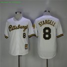 8 Willie Stargell Stitched Jersey Size S to 3 XL white