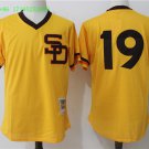 19 Tony Gwynn Stitched Jersey Size S to 3 XL yellow