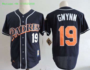 19 Tony Gwynn Stitched Jersey Size S to 3 XL blue