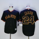 24 Willie Mays Stitched Jersey Size S to 3 XL black 1