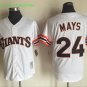 24 Willie Mays Stitched Jersey Size S to 3 XL white
