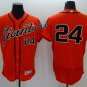 24 Willie Mays Stitched Jersey Size S to 3 XL red