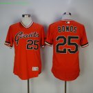 25 Barry Bonds Stitched Jersey Size S to 3 XL red